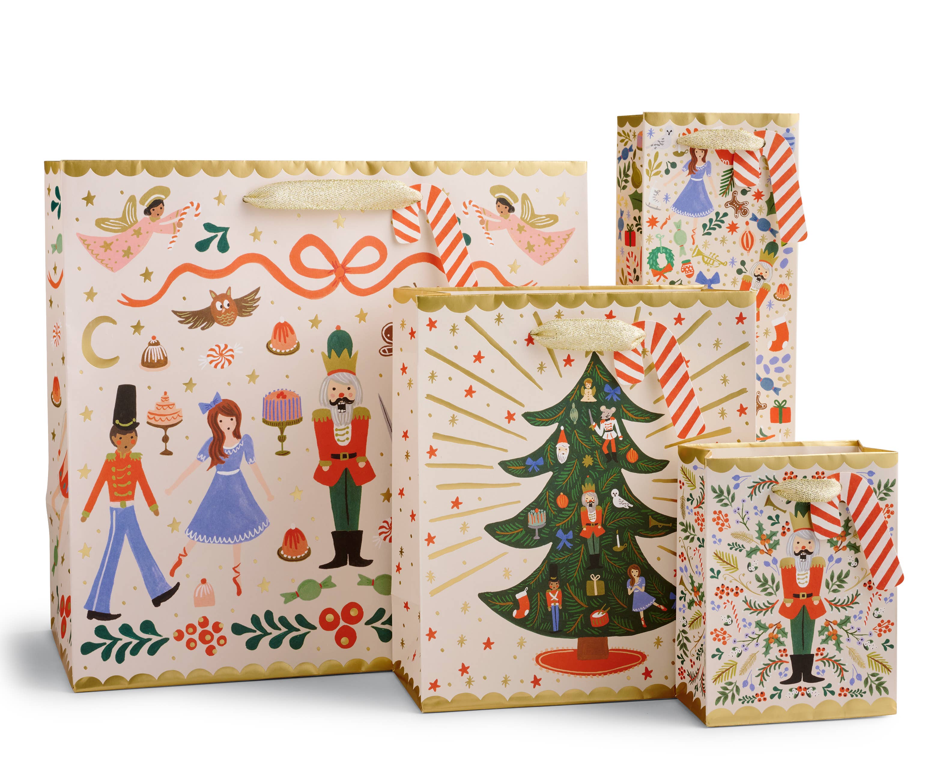 Rifle Paper Co. | Nutcracker Sweets Gift Bag: Medium-Wrapping Paper-Rifle Paper Co.-Sister Shirts, Cute & Custom Tees for Mama & Littles in Trussville, Alabama.