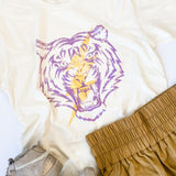 Distressed Tiger + Bolt | Adult Tee-Womens - Tops - Tees-Sister Shirts-Sister Shirts, Cute & Custom Tees for Mama & Littles in Trussville, Alabama.