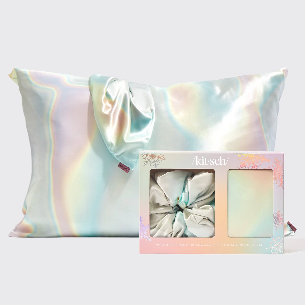 Satin Pillowcase and Scrunchie | Holographic-KITSCH-Sister Shirts, Cute & Custom Tees for Mama & Littles in Trussville, Alabama.