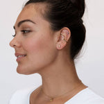 Gold Bar Stud Earrings-Women - Jewelry - Earrings-Nickel and Suede-Sister Shirts, Cute & Custom Tees for Mama & Littles in Trussville, Alabama.