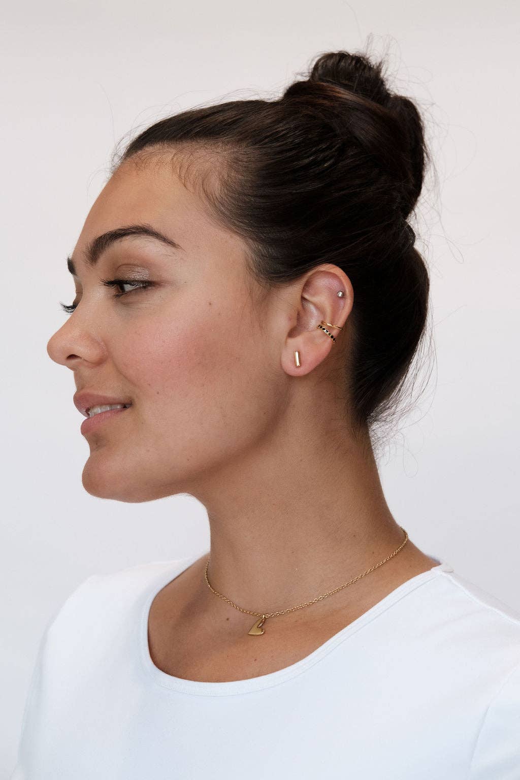 Gold Bar Stud Earrings-Women - Jewelry - Earrings-Nickel and Suede-Sister Shirts, Cute & Custom Tees for Mama & Littles in Trussville, Alabama.