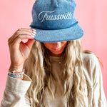Trussville Script in Lake Blue | Adult Hat-Women - Accessories - Hats-Sister Shirts-Sister Shirts, Cute & Custom Tees for Mama & Littles in Trussville, Alabama.