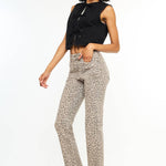 Leopard Lane | High Rise Straight Jeans-Women - Bottoms - Pants-Kan Can USA-Sister Shirts, Cute & Custom Tees for Mama & Littles in Trussville, Alabama.