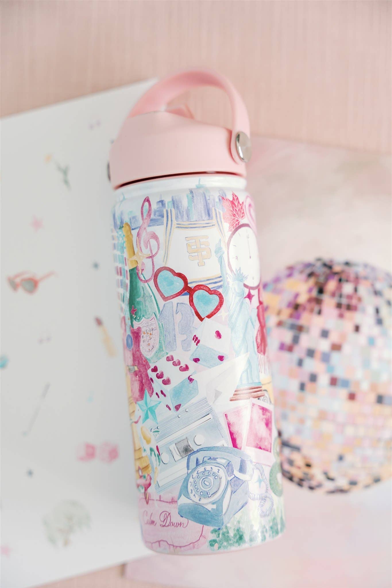Eras 18 Ounce Insulated Water Bottle-Gracefully Made Art-Sister Shirts, Cute & Custom Tees for Mama & Littles in Trussville, Alabama.