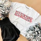 Huskies Checkered | Mom Crop Tee-Womens - Tops - Tees-Sister Shirts-Sister Shirts, Cute & Custom Tees for Mama & Littles in Trussville, Alabama.