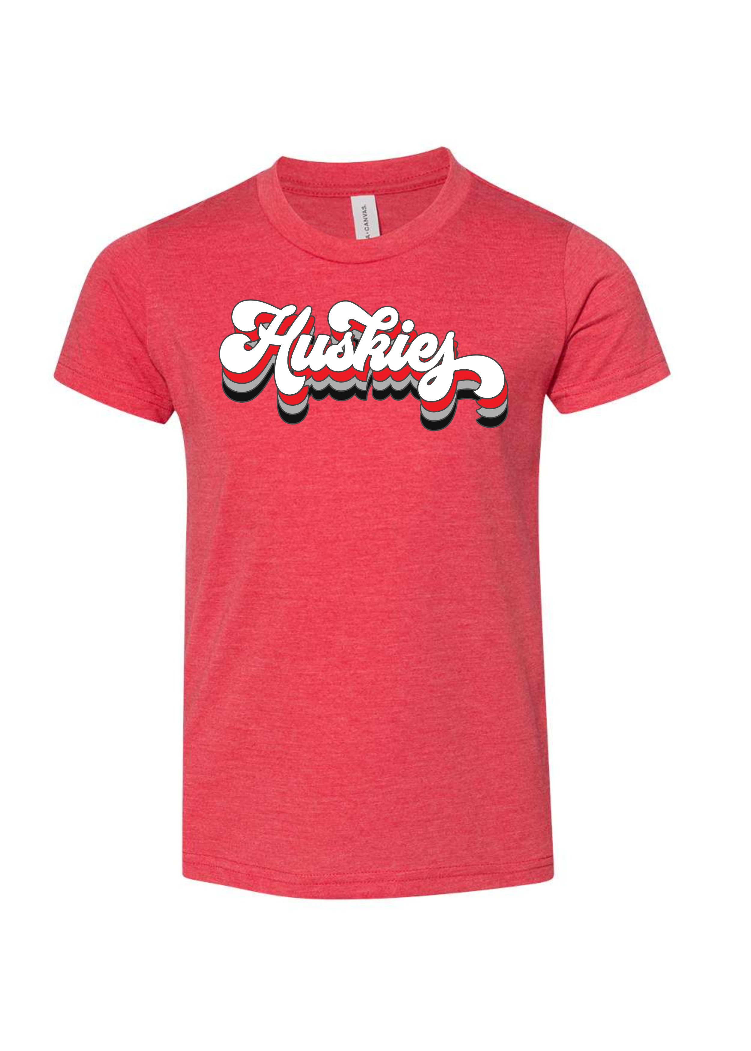 Groovy Huskies | Kids Tee-Youth - Tops - Tees-Sister Shirts-Sister Shirts, Cute & Custom Tees for Mama & Littles in Trussville, Alabama.