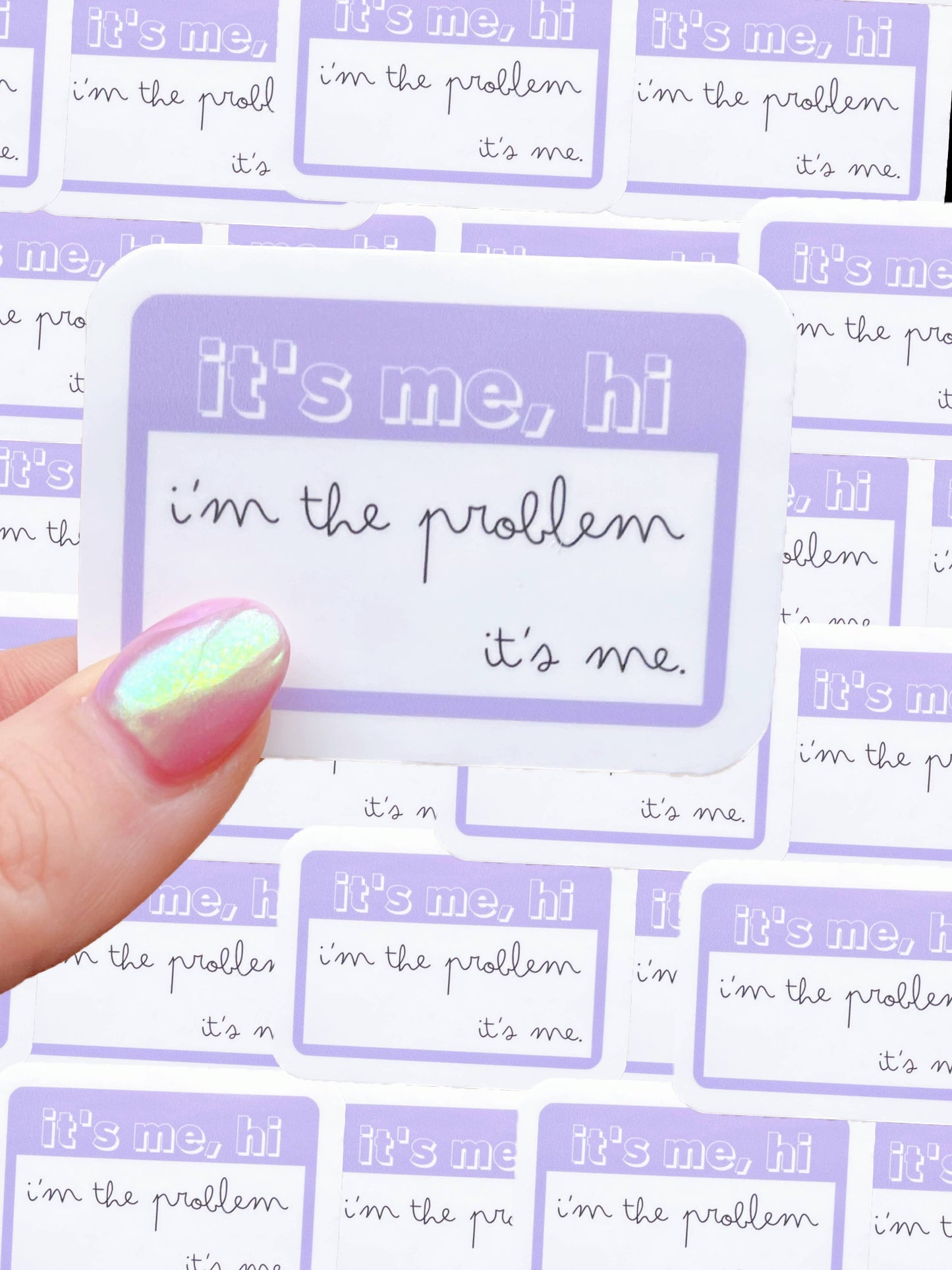 Taylor Swift Inspired Waterproof Sticker | I'm the Problem-Sticker-Typo Lettering Co-Sister Shirts, Cute & Custom Tees for Mama & Littles in Trussville, Alabama.