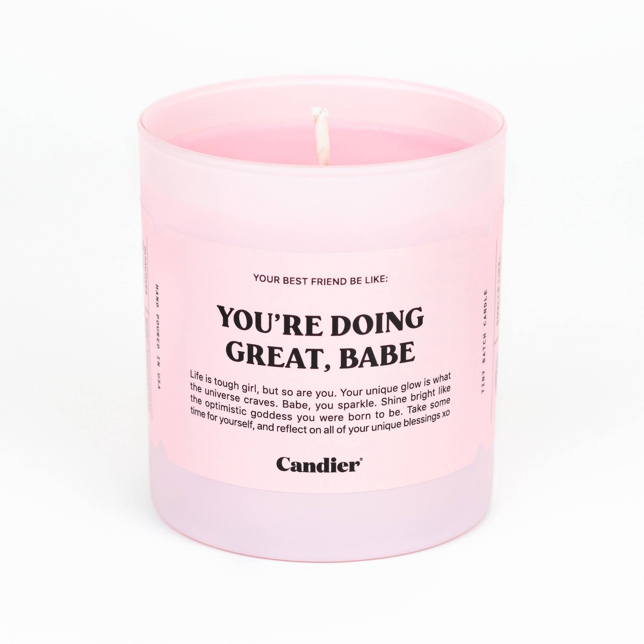 You're Doing Great | Candle-Home - Fragrance - Candles-Candier-Sister Shirts, Cute & Custom Tees for Mama & Littles in Trussville, Alabama.
