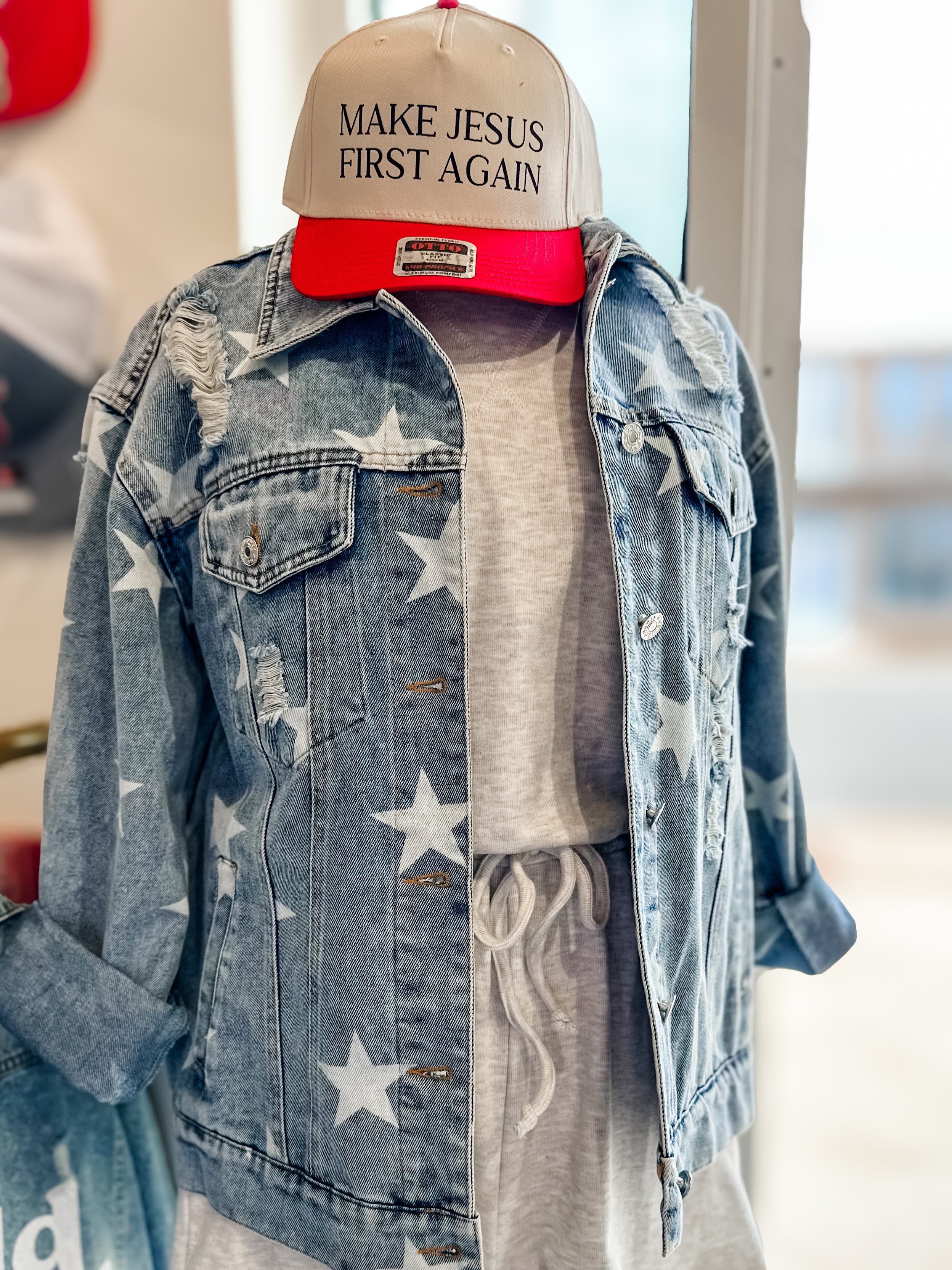 Make Jesus First Again Hat-Women - Accessories - Hats-Sister Shirts-Sister Shirts, Cute & Custom Tees for Mama & Littles in Trussville, Alabama.