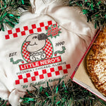 Little Neros Pizza | Adult Crewneck | RTS-Sister Shirts-Sister Shirts, Cute & Custom Tees for Mama & Littles in Trussville, Alabama.