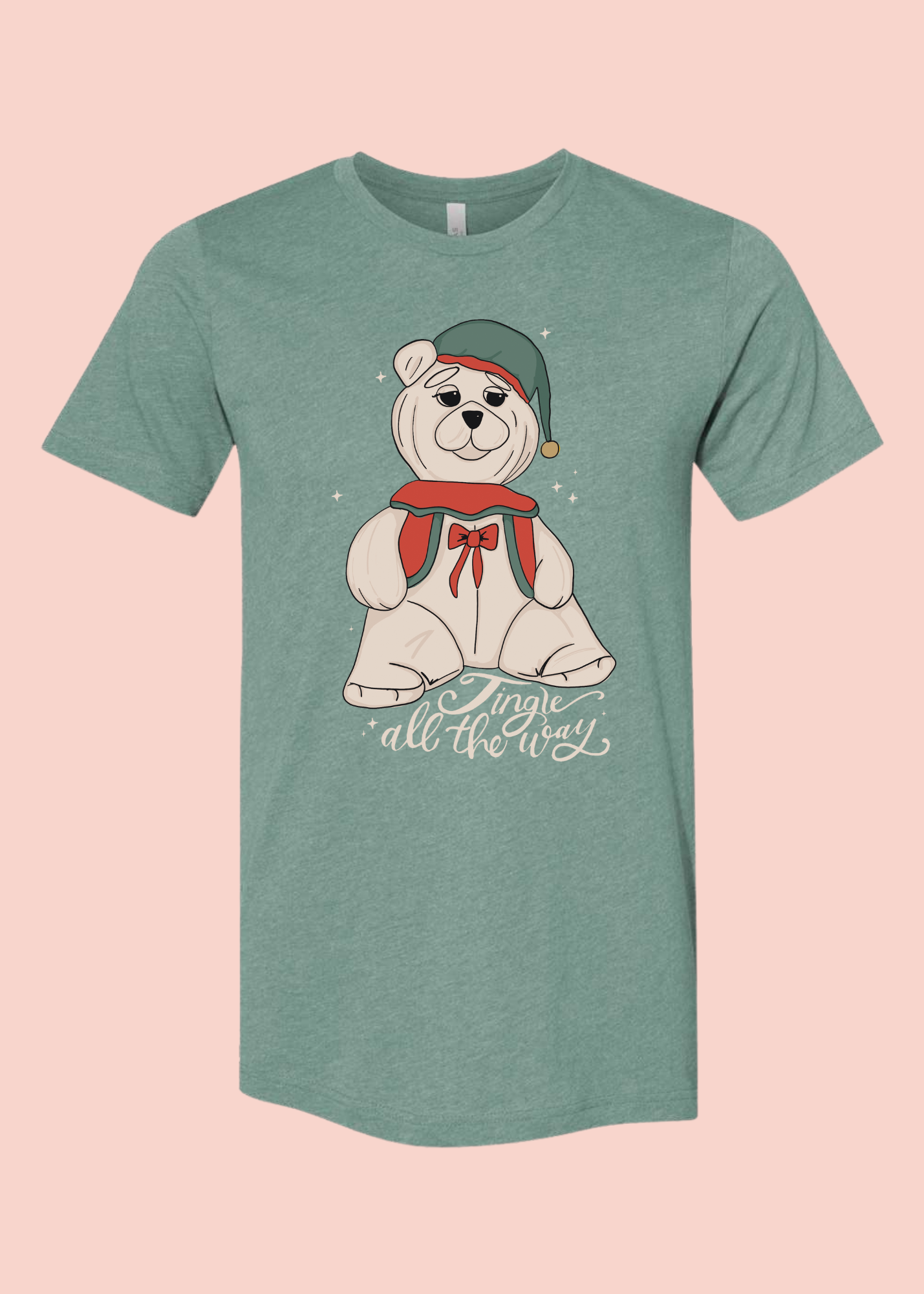 Jingle All the Way | Adult Tee-Sister Shirts-Sister Shirts, Cute & Custom Tees for Mama & Littles in Trussville, Alabama.
