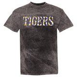 Springville Tigers Checkered | Adult Mineral Wash Tee-Womens - Tops - Tees-Sister Shirts-Sister Shirts, Cute & Custom Tees for Mama & Littles in Trussville, Alabama.