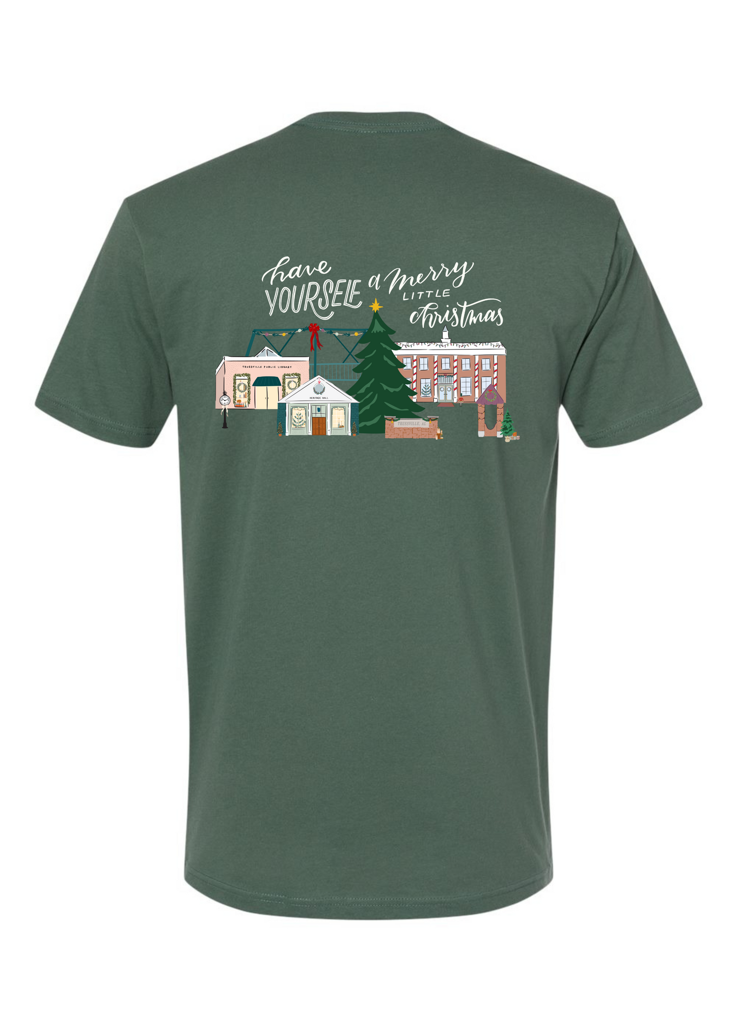 Small Town Christmas | Adult Tee | RTS-Adult Tee-Sister Shirts-Sister Shirts, Cute & Custom Tees for Mama & Littles in Trussville, Alabama.