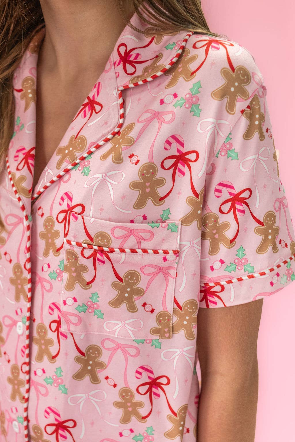 Gingerbread Dreams | Pajama Set-Tween - Sets - Pajamas-Rock Paper Scissors-Sister Shirts, Cute & Custom Tees for Mama & Littles in Trussville, Alabama.