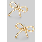 All Tied Up | Brass Bow Earrings-Women - Jewelry - Earrings-Girly-Sister Shirts, Cute & Custom Tees for Mama & Littles in Trussville, Alabama.