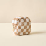 Checkered Teddy | Tan Pouch Small-Women - Bags - Beauty-The Darling Effect-Sister Shirts, Cute & Custom Tees for Mama & Littles in Trussville, Alabama.