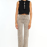 Leopard Lane | High Rise Straight Jeans-Women - Bottoms - Pants-Kan Can USA-Sister Shirts, Cute & Custom Tees for Mama & Littles in Trussville, Alabama.
