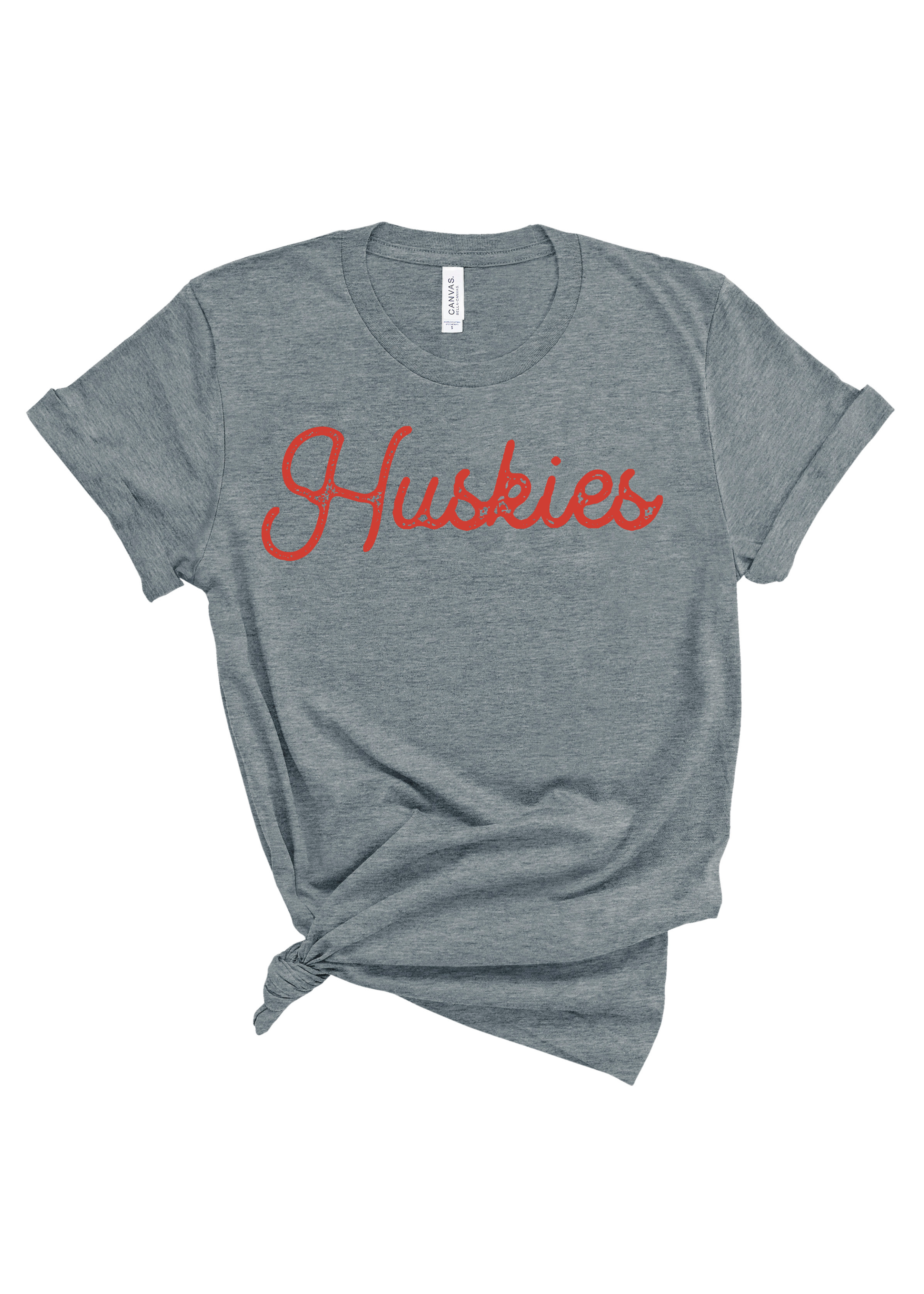 Huskies Stamped Gameday | Adult Tee-Womens - Tops - Tees-Sister Shirts-Sister Shirts, Cute & Custom Tees for Mama & Littles in Trussville, Alabama.