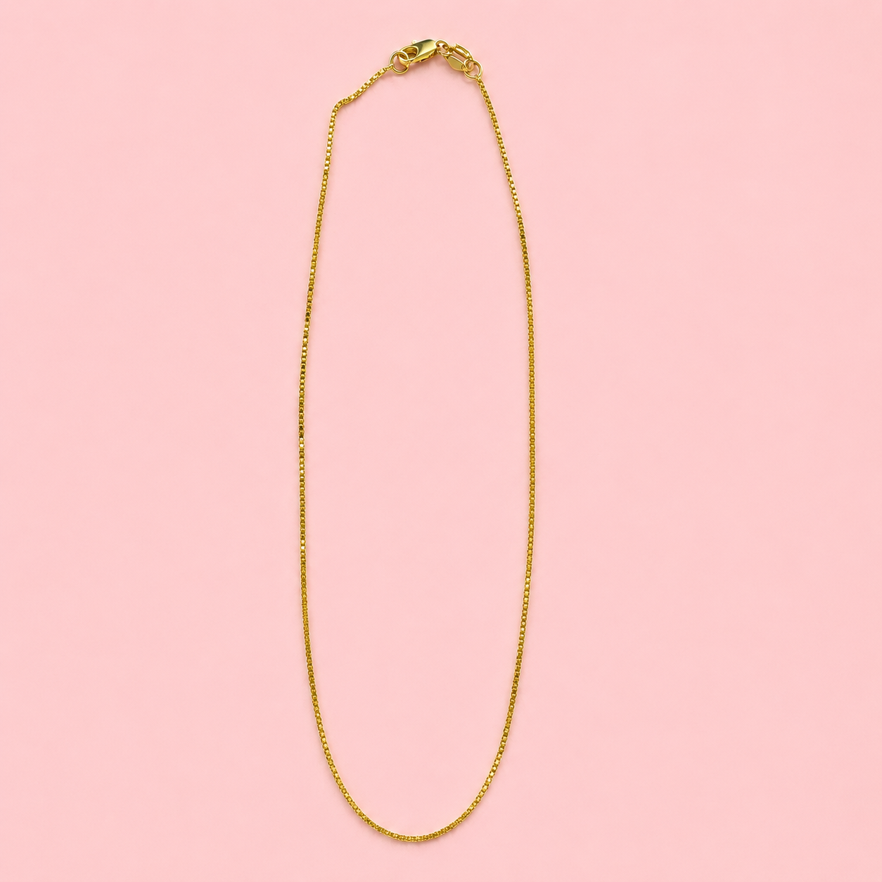 Golden Hour | Box Chain Necklace-Accessories-Sister Shirts-Sister Shirts, Cute & Custom Tees for Mama & Littles in Trussville, Alabama.