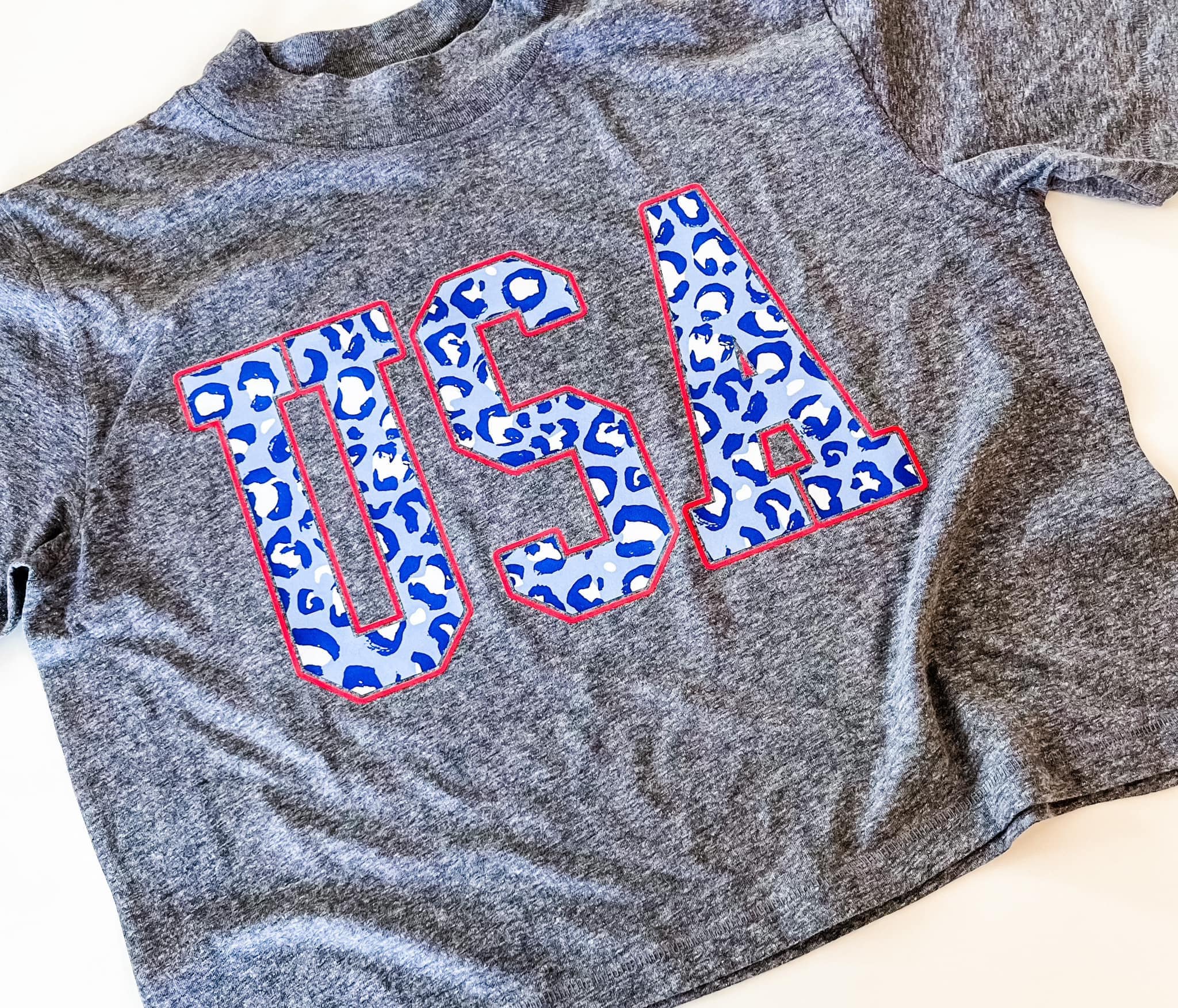 USA Leopard | Mom Crop Tee | RTS-Cropped Tees-Sister Shirts-Sister Shirts, Cute & Custom Tees for Mama & Littles in Trussville, Alabama.