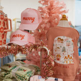 Merry | Youth + Adult Trucker Hat-Hats-Sister Shirts-Sister Shirts, Cute & Custom Tees for Mama & Littles in Trussville, Alabama.