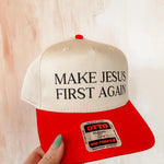 Make Jesus First Again Hat-Women - Accessories - Hats-Sister Shirts-Sister Shirts, Cute & Custom Tees for Mama & Littles in Trussville, Alabama.