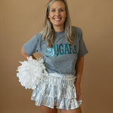 Cougars Foil | Mom Crop Tee-Womens - Tops - Tees-Sister Shirts-Sister Shirts, Cute & Custom Tees for Mama & Littles in Trussville, Alabama.