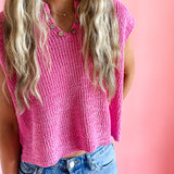 The Sutton in Bubblegum Pink | Sweater Vest-Women - Tops - Blouses-Zenana-Sister Shirts, Cute & Custom Tees for Mama & Littles in Trussville, Alabama.