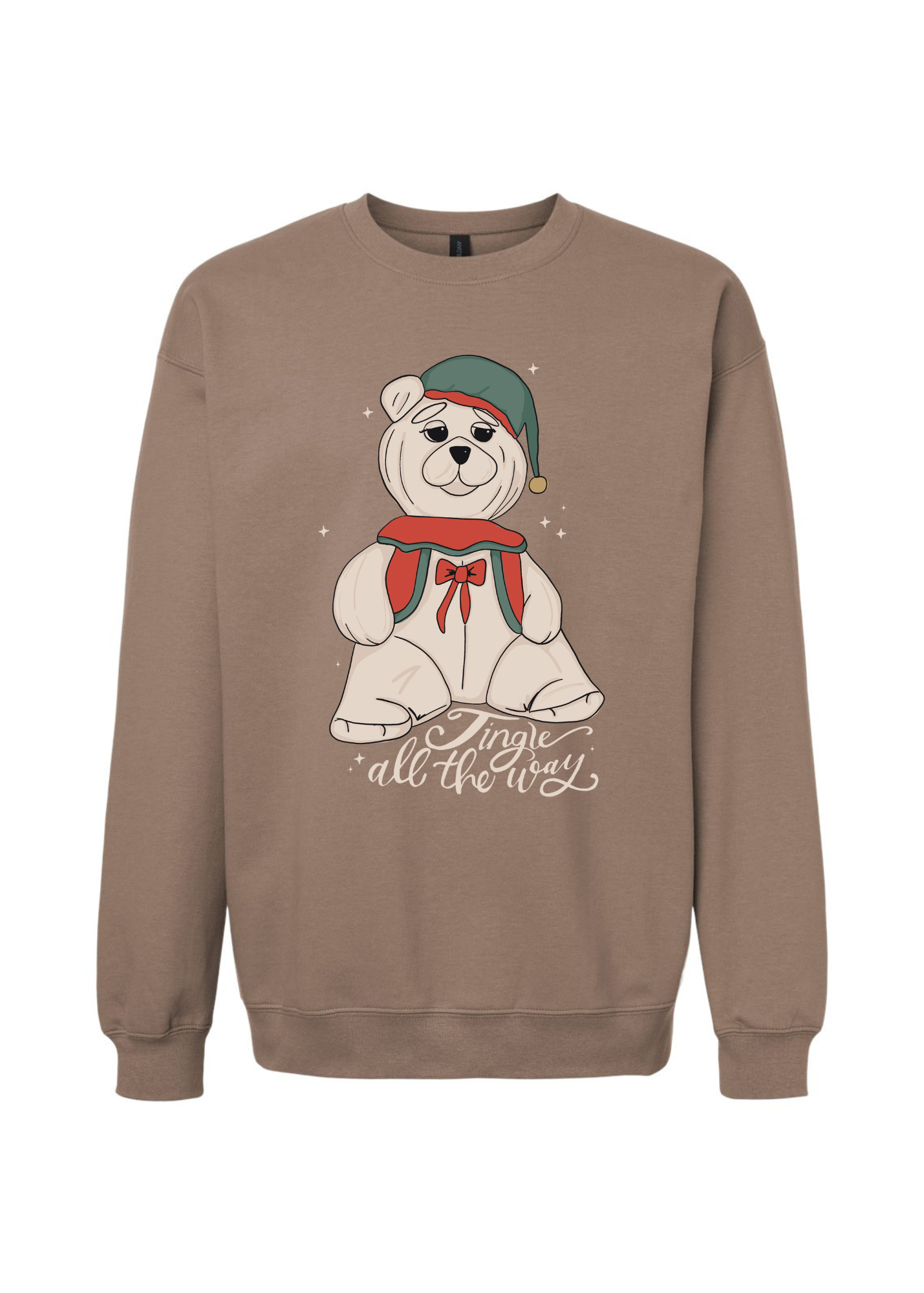Jingle All the Way | Adult Softstyle Crewneck-Sister Shirts-Sister Shirts, Cute & Custom Tees for Mama & Littles in Trussville, Alabama.