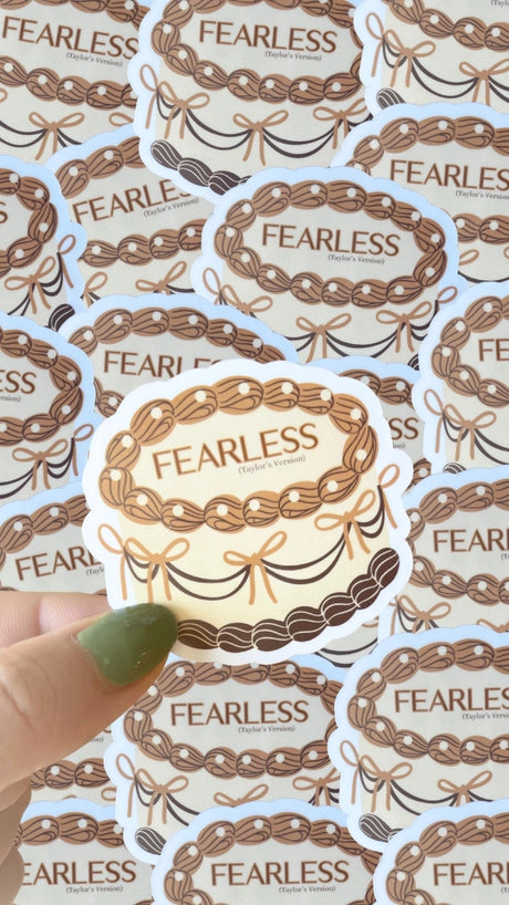 Fearless Cake | Waterproof sticker-Sister Shirts-Sister Shirts, Cute & Custom Tees for Mama & Littles in Trussville, Alabama.