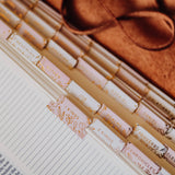 Gold Foil Bible Tabs | Dusty Pink-Home - Stationery - Books-The Daily Grace Co-Sister Shirts, Cute & Custom Tees for Mama & Littles in Trussville, Alabama.