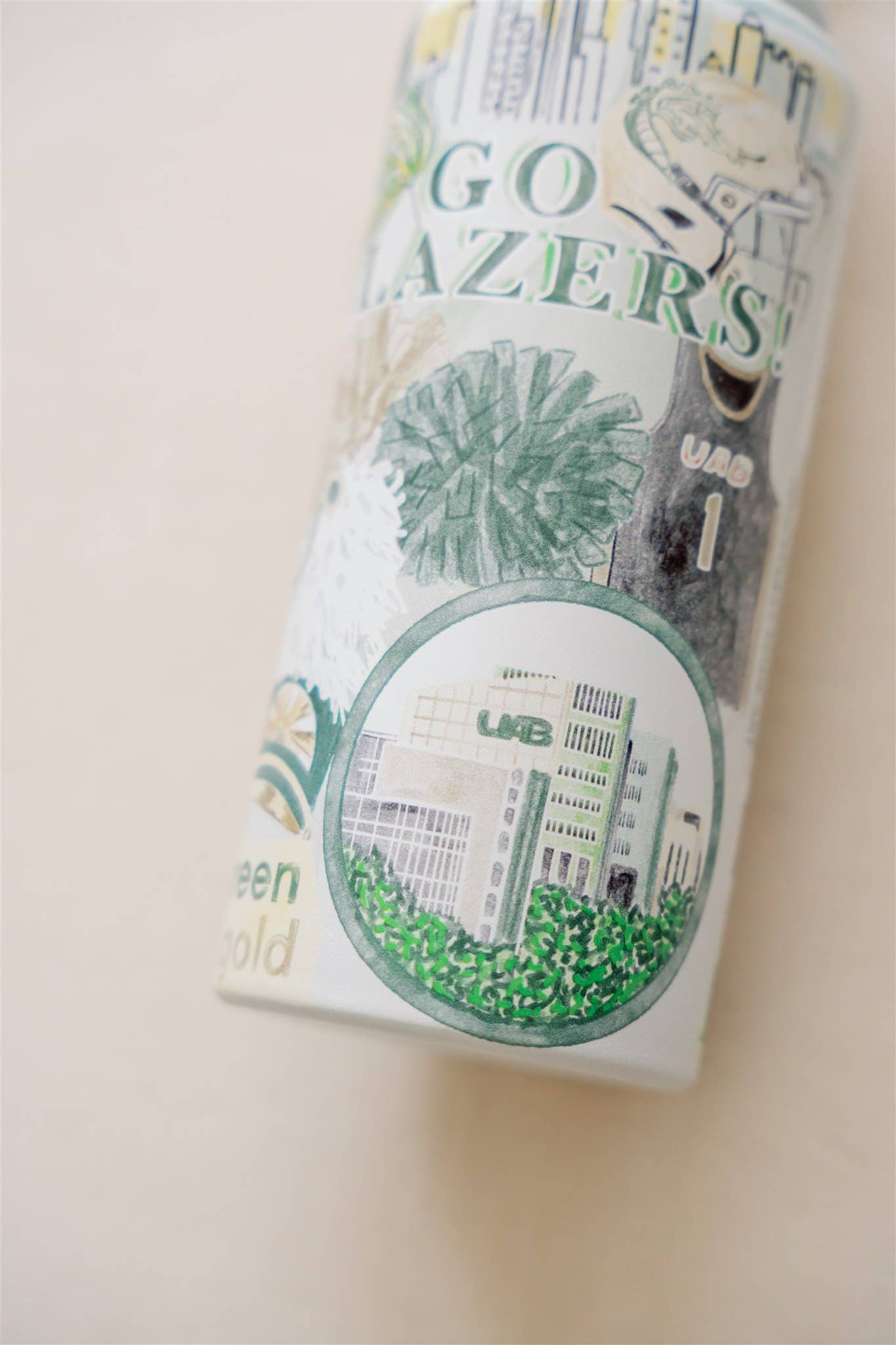 UAB 32 oz Insulated Water Bottle-Gracefully Made Art-Sister Shirts, Cute & Custom Tees for Mama & Littles in Trussville, Alabama.