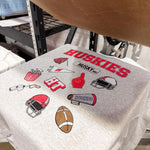 Huskies Game Day Spirit | Adult Crewneck RTS-Women - Tops - Crewnecks-Sister Shirts-Sister Shirts, Cute & Custom Tees for Mama & Littles in Trussville, Alabama.