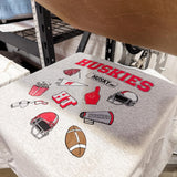 Huskies Game Day Spirit | Adult Crewneck RTS-Women - Tops - Crewnecks-Sister Shirts-Sister Shirts, Cute & Custom Tees for Mama & Littles in Trussville, Alabama.