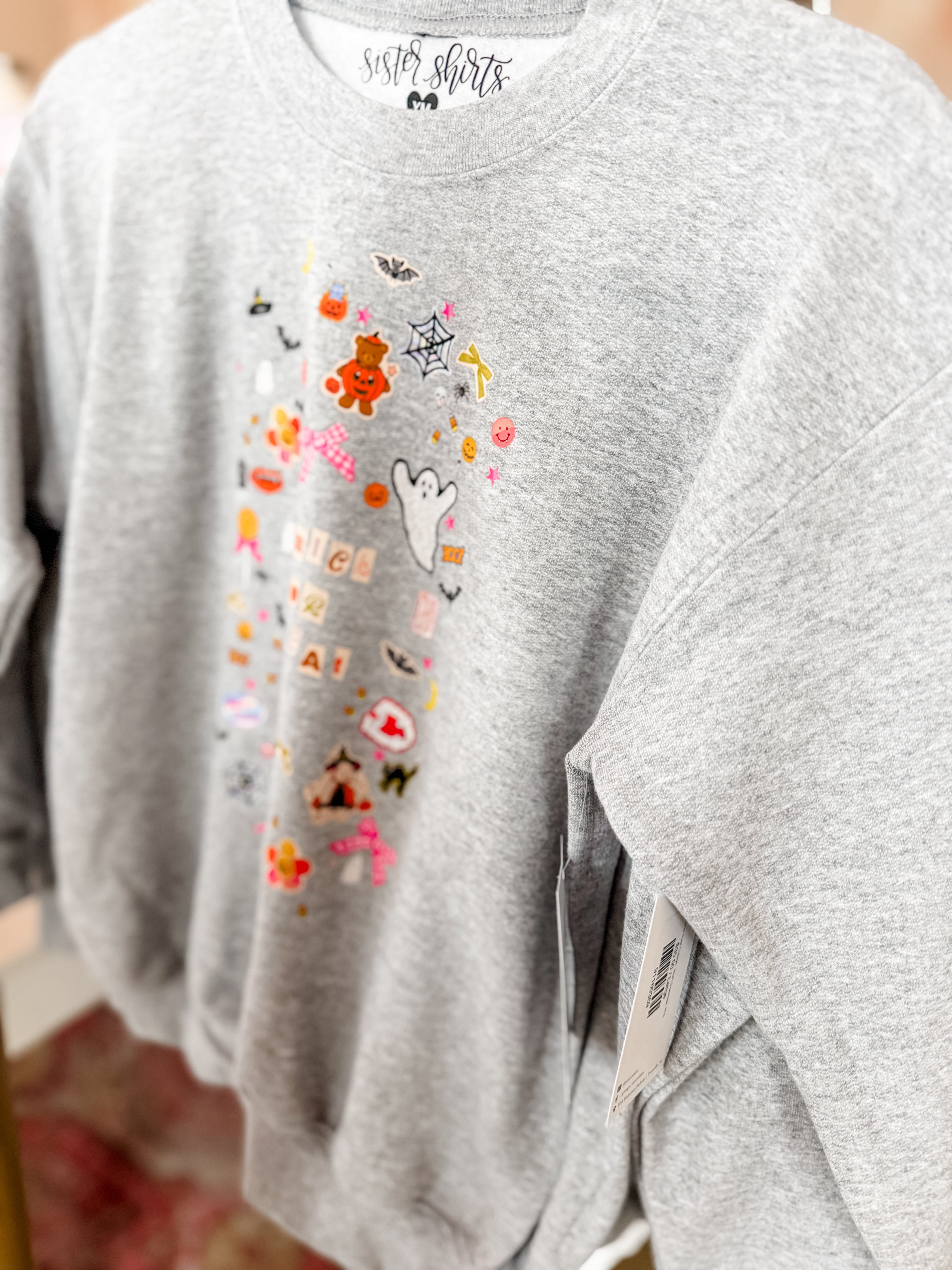 Trick or Treat Collage- Youth Crewneck- RTS-Sister Shirts-Sister Shirts, Cute & Custom Tees for Mama & Littles in Trussville, Alabama.