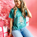 Merry & Bright Tinsel Tree | Adult Tee | RTS-Sister Shirts-Sister Shirts, Cute & Custom Tees for Mama & Littles in Trussville, Alabama.