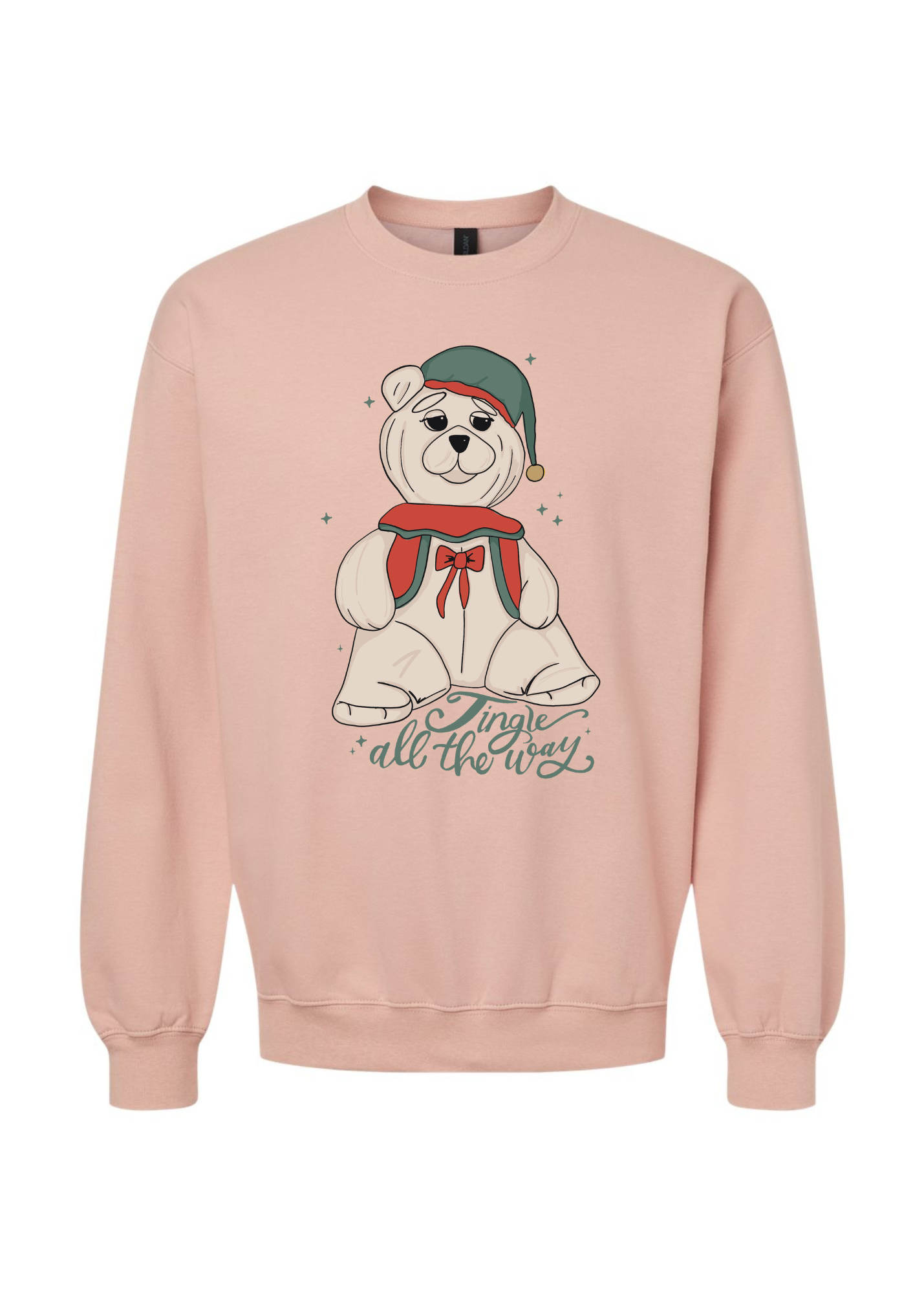 Jingle All the Way | Adult Softstyle Crewneck-Sister Shirts-Sister Shirts, Cute & Custom Tees for Mama & Littles in Trussville, Alabama.