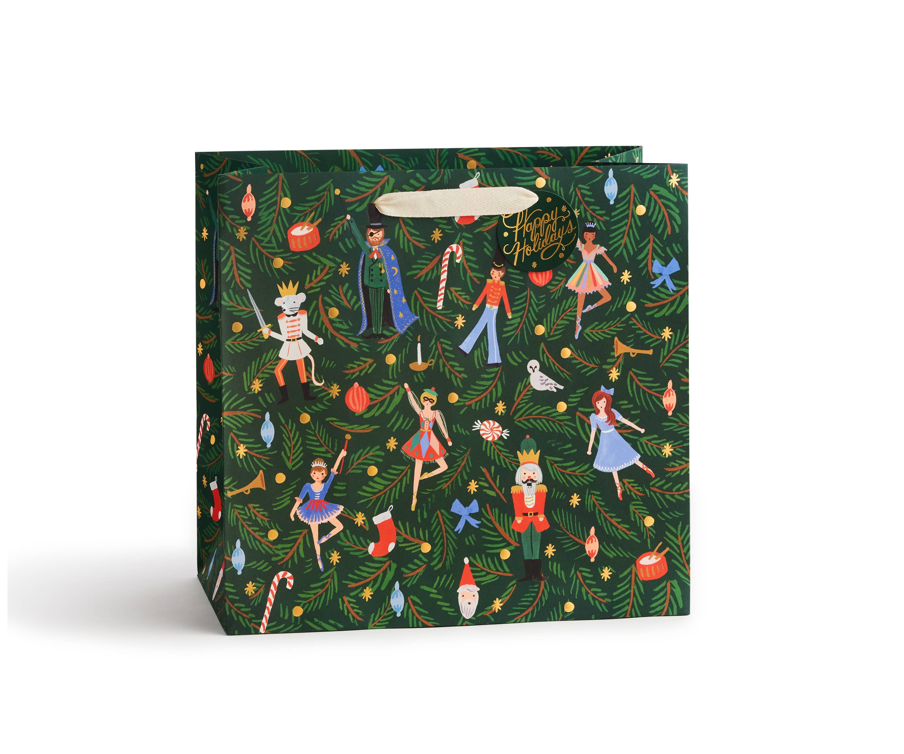 Rifle Paper Co. | Nutcracker Gift Bag: Small-Wrapping Paper-Rifle Paper Co.-Sister Shirts, Cute & Custom Tees for Mama & Littles in Trussville, Alabama.