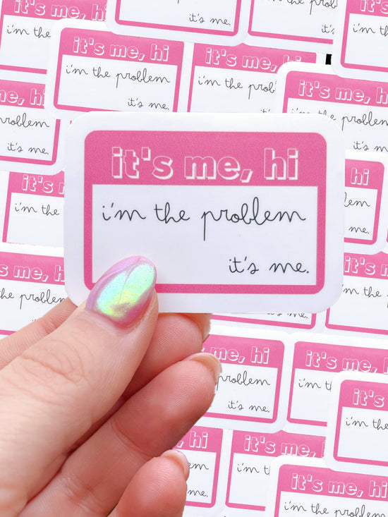 Taylor Swift Inspired Waterproof Sticker | I'm the Problem-Sticker-Typo Lettering Co-Sister Shirts, Cute & Custom Tees for Mama & Littles in Trussville, Alabama.