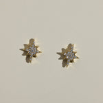 Gold Celestial Starburst Stud Earrings-Women - Jewelry - Earrings-Nickel and Suede-Sister Shirts, Cute & Custom Tees for Mama & Littles in Trussville, Alabama.