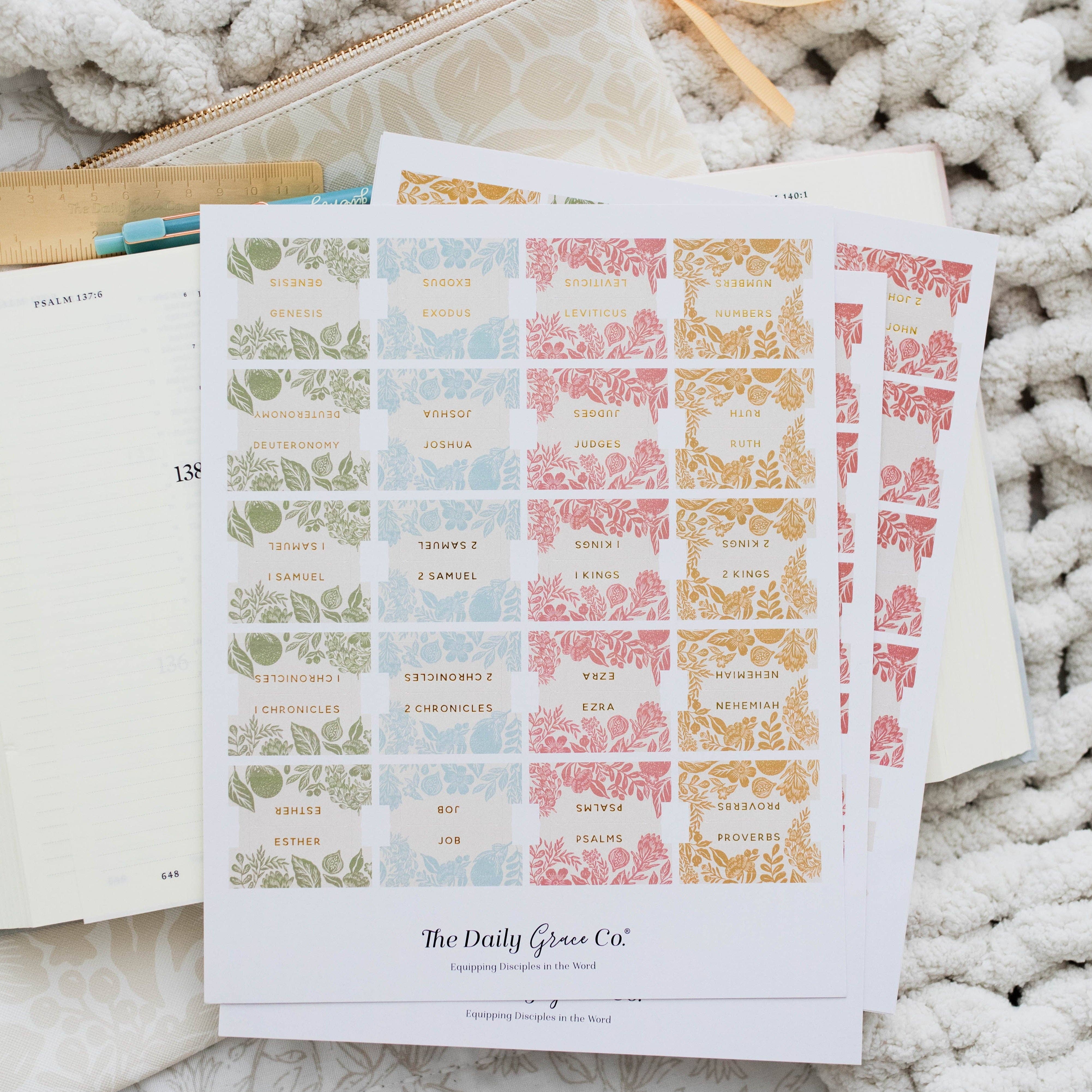 Citrus Bible Tabs-Home - Stationery-The Daily Grace Co-Sister Shirts, Cute & Custom Tees for Mama & Littles in Trussville, Alabama.