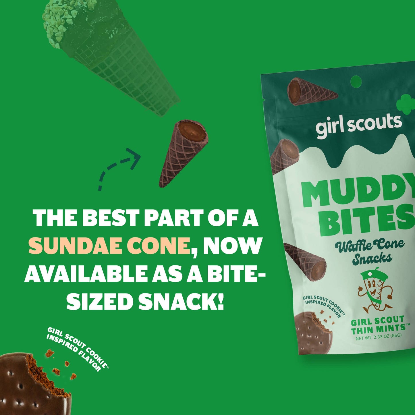 Waffle Cones Snacks | Girl Scout Thin Mint-Muddy Bites-Sister Shirts, Cute & Custom Tees for Mama & Littles in Trussville, Alabama.