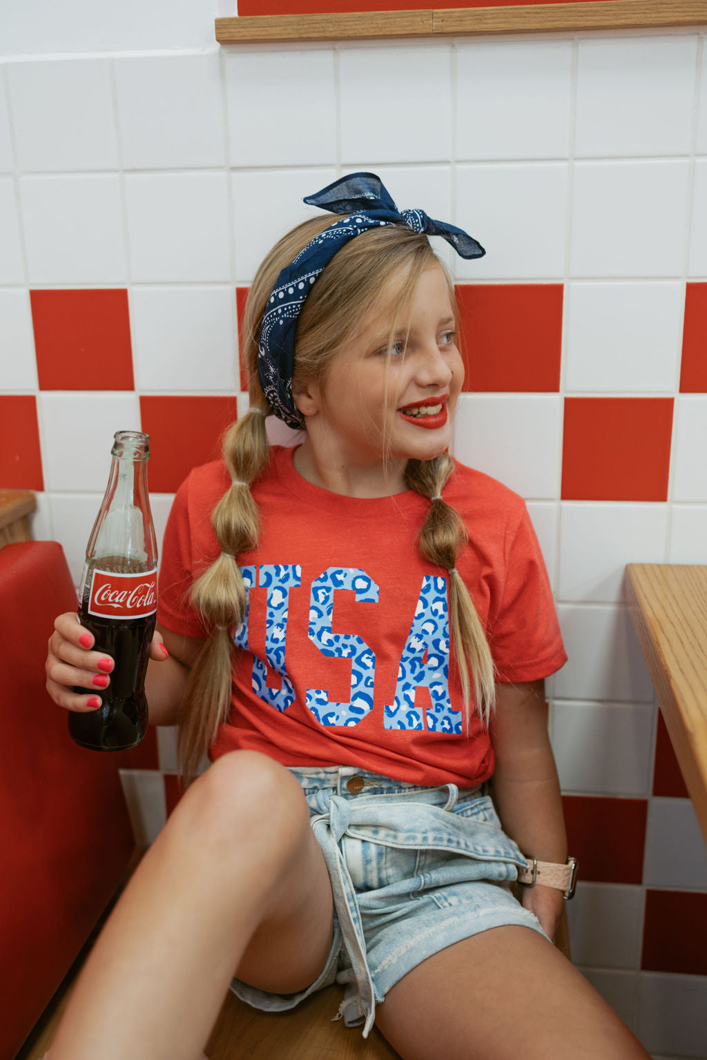 USA Leopard | Kids Tee | RTS-Kids Tees-Sister Shirts-Sister Shirts, Cute & Custom Tees for Mama & Littles in Trussville, Alabama.