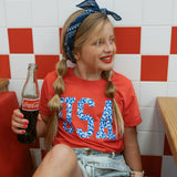 USA Leopard | Kids Tee | RTS-Kids Tees-Sister Shirts-Sister Shirts, Cute & Custom Tees for Mama & Littles in Trussville, Alabama.
