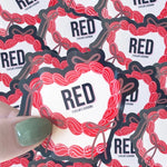 RED Cake | Waterproof sticker-Home - Stationery - Stickers-Sister Shirts-Sister Shirts, Cute & Custom Tees for Mama & Littles in Trussville, Alabama.