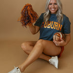 Auburn Foil | Mom Crop Tee-Womens - Tops - Tees-Sister Shirts-Sister Shirts, Cute & Custom Tees for Mama & Littles in Trussville, Alabama.