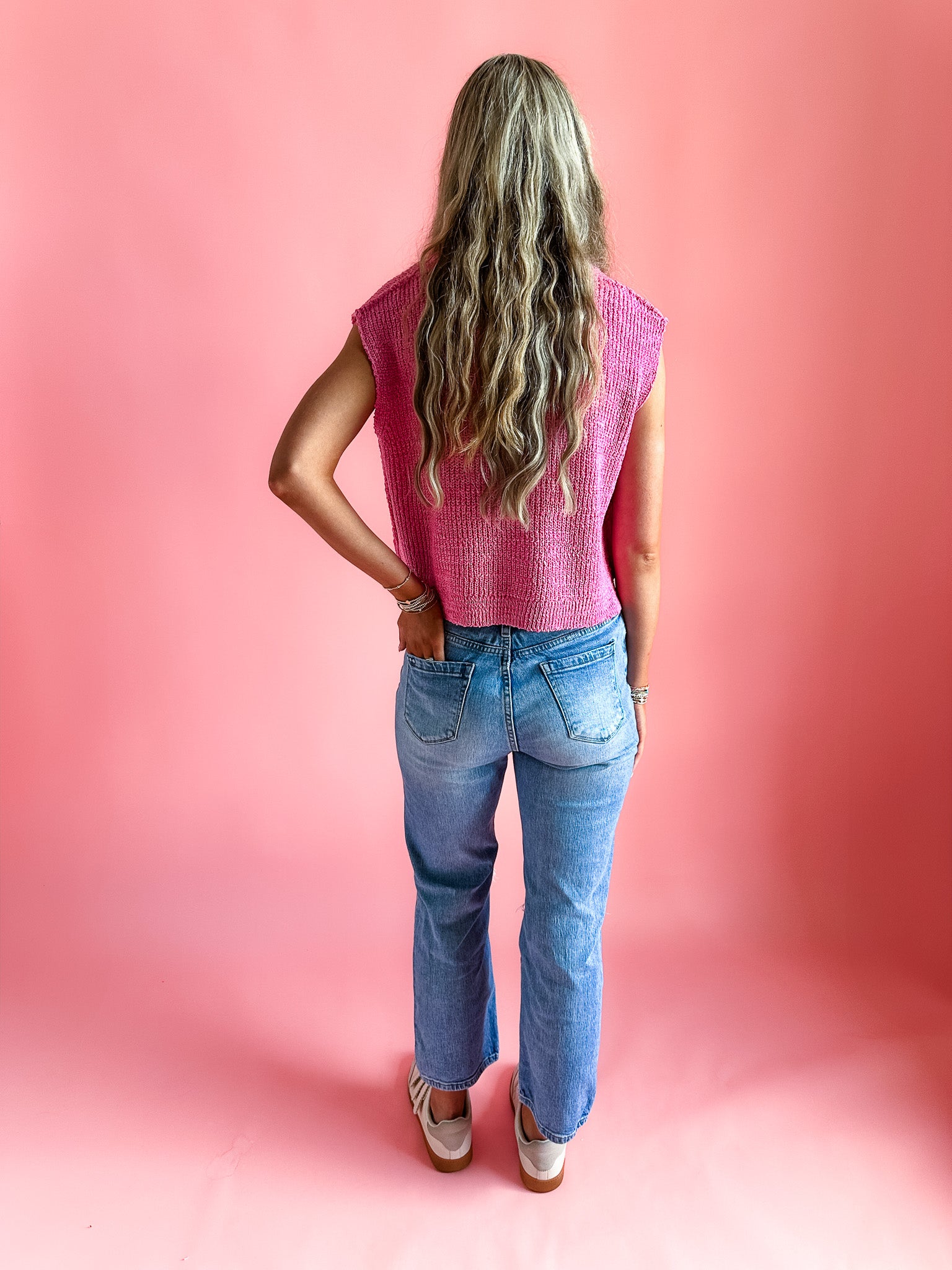 The Sutton in Bubblegum Pink | Sweater Vest-Women - Tops - Blouses-Zenana-Sister Shirts, Cute & Custom Tees for Mama & Littles in Trussville, Alabama.
