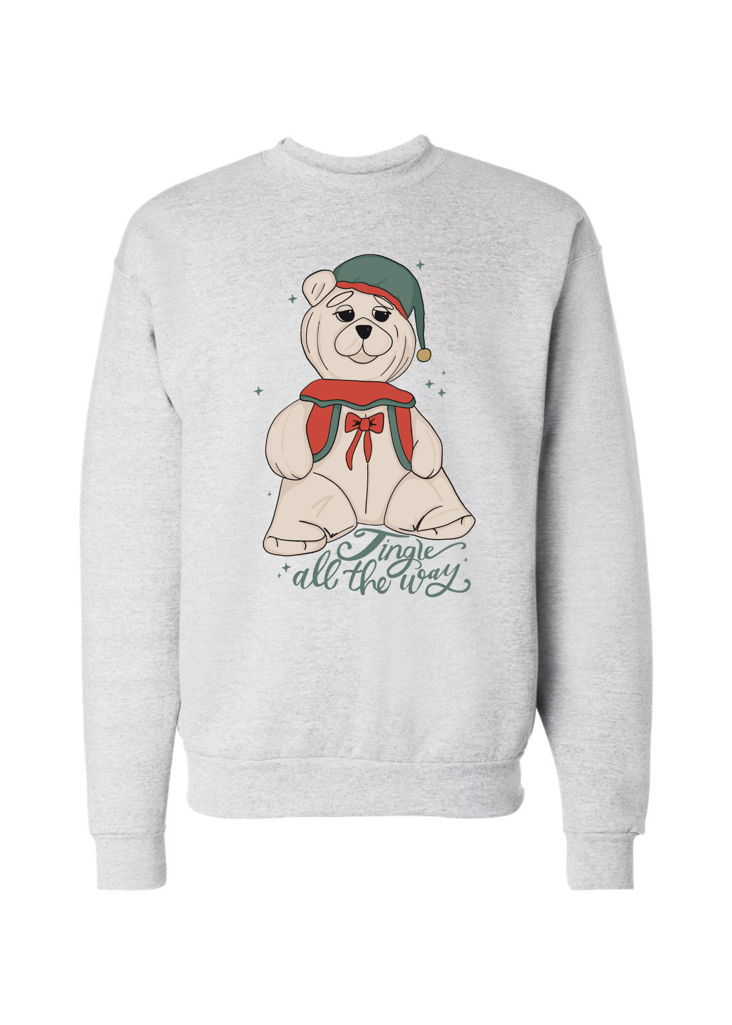 Jingle All the Way | Adult Crewneck-Adult Crewneck-Sister Shirts-Sister Shirts, Cute & Custom Tees for Mama & Littles in Trussville, Alabama.