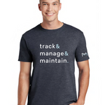 Track+Manage+Maintain | Adult Tee-Sister Shirts-Sister Shirts, Cute & Custom Tees for Mama & Littles in Trussville, Alabama.