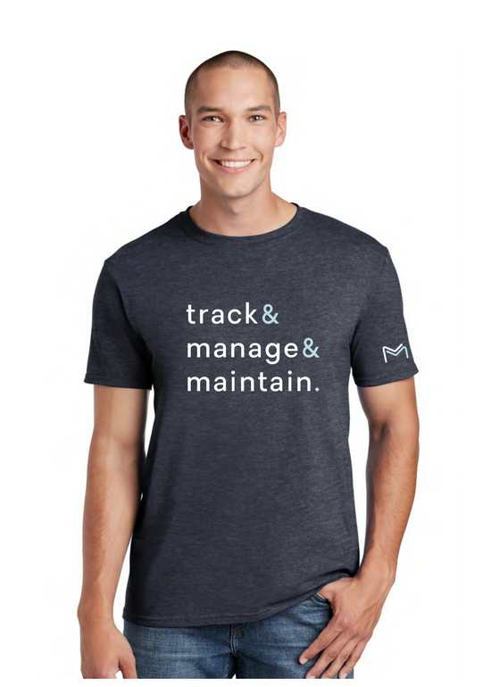 Track+Manage+Maintain | Adult Tee-Adult Tee-Sister Shirts-Sister Shirts, Cute & Custom Tees for Mama & Littles in Trussville, Alabama.